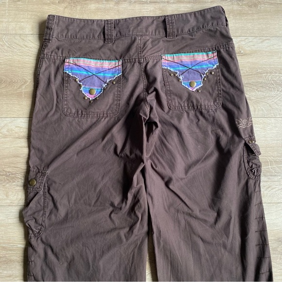 Y2K Rip Curl cargo pants wide leg boho style - Picture 12 of 15